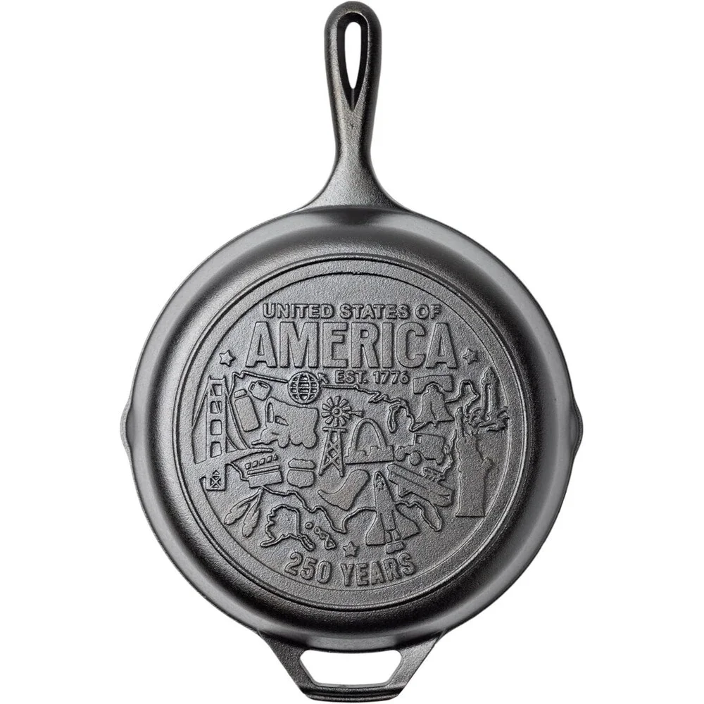 Lodge L8SK3 10.25 inch Cast Iron Skillet 250th Anniversary Special Logo
